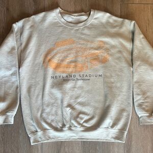 Tennessee Volunteers NEYLAND STADIUM tan sweatshirt size Large_free shipping